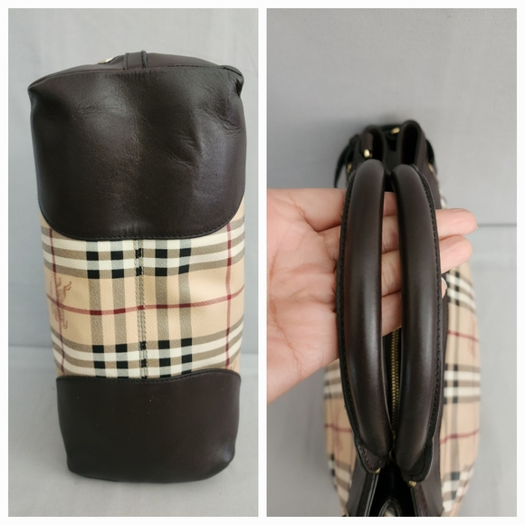 BURBERRY Haymarket Check Hepburn Tote Bag - Picture 8 of 16